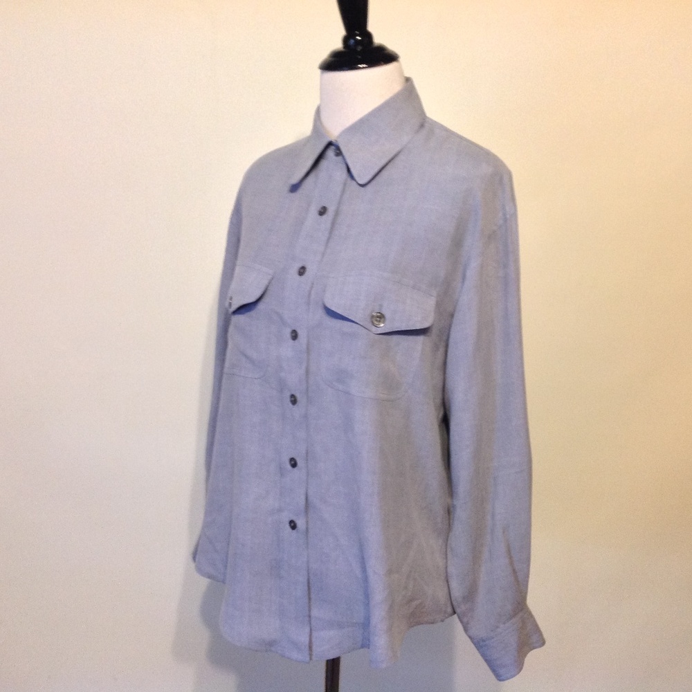 Vintage Classiques Silk Top Womens Oversize Small - Picture 3 of 6